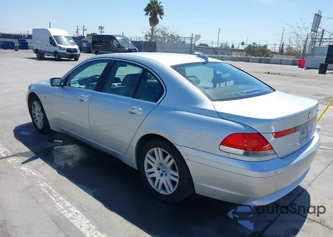 2003 BMW 7 Series 745I из США, поврежденный, VIN WBAGL63423DP66443